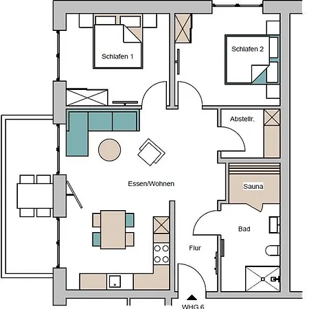 Apartment Kueste33-6 Lufi Butjadingen
